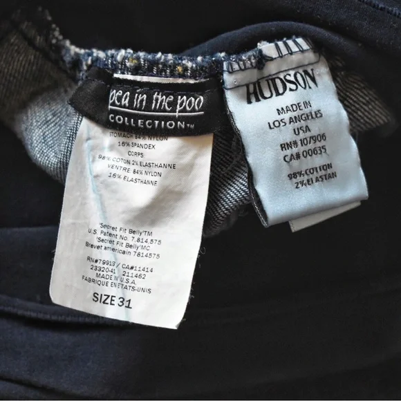 Hudson x A Pea in the Pod Maternity Jeans - Picture 14 of 14